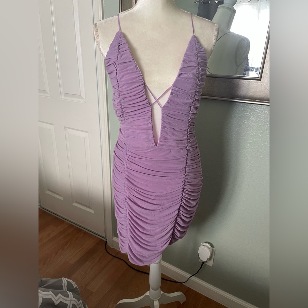 Cute Lavender Cocktail Dress